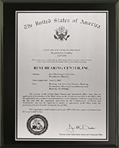 Modern Cover Printed Certificate